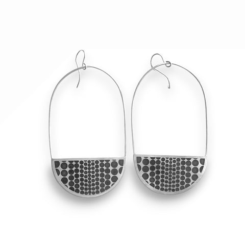 Erika Novak Geo Dot Half Moon Dangles