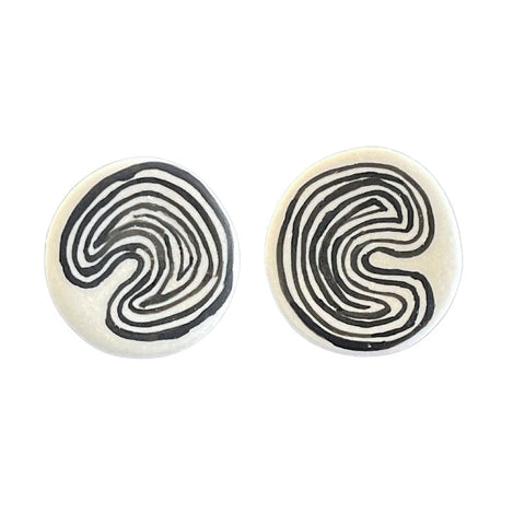April Felipe (BabyGrapes) Porcelain Post Earrings (#48)