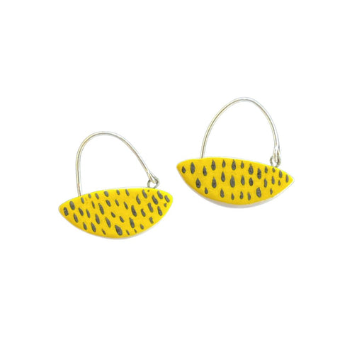April Felipe (BabyGrapes) Porcelain and Sterling Hoops (#28)