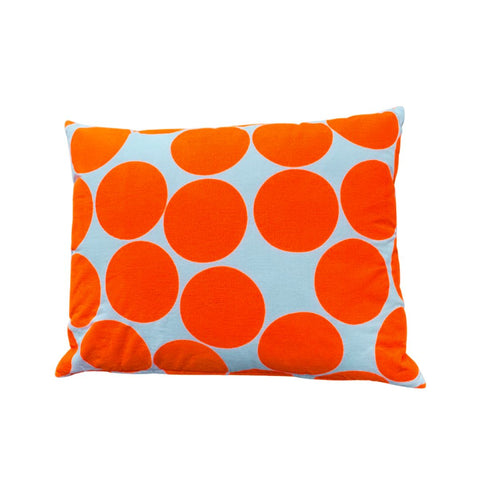 Screen Printed Pillow : Big Fluorescent Dots