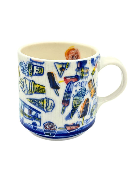 Stephanie Dukat Ice Cream Mug (blue)