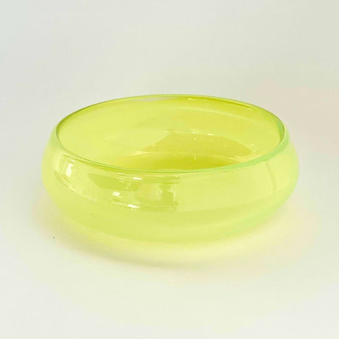 Victoria White Berry Chunky Blown Glass Bowl