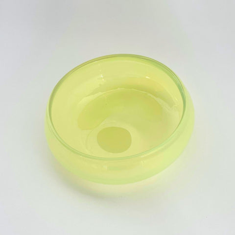 Victoria White Berry Chunky Blown Glass Bowl