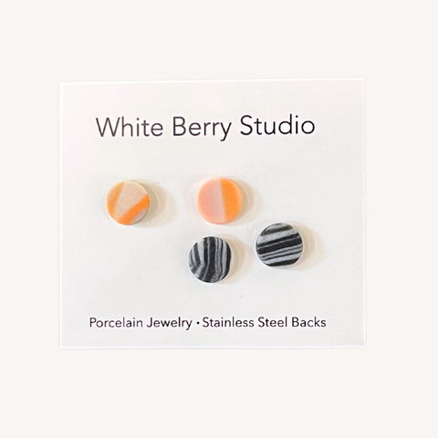 Nerikomi Porcelain Post Earrings (Tiny)