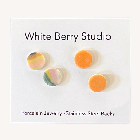Nerikomi Porcelain Post Earrings (Tiny)
