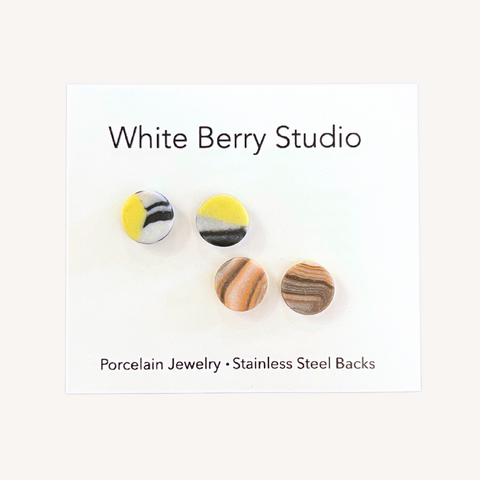 Nerikomi Porcelain Post Earrings (Tiny)
