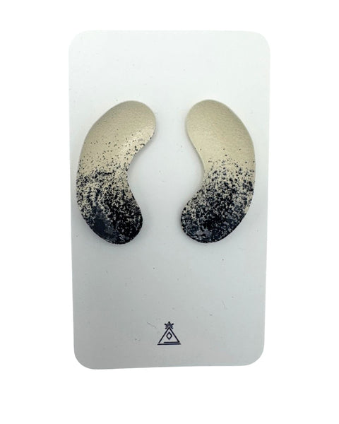 Rachel Rader Bent Ellipse Satellite Earrings
