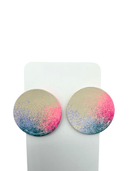 Rachel Rader Round Satellite Earrings