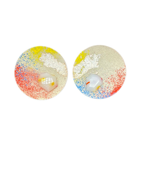 Rachel Rader OOAK Small Satellite Earrings