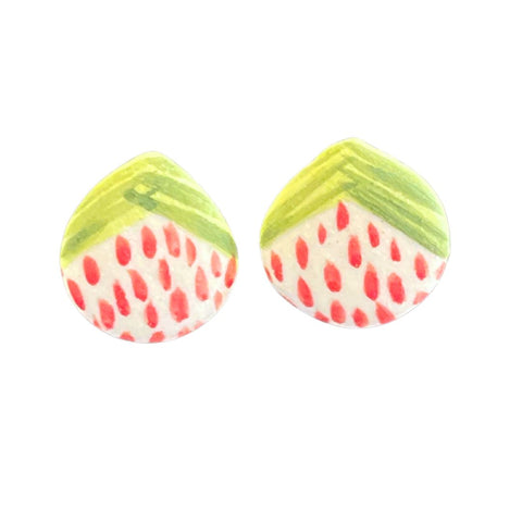 April Felipe (BabyGrapes) Porcelain Post Earrings (#52)