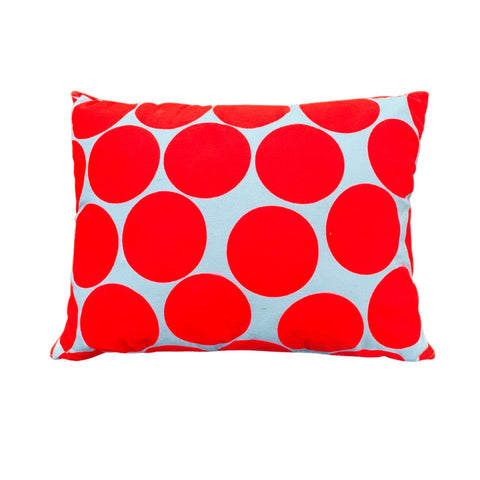 Screen Printed Pillow : Big Fluorescent Dots