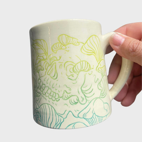 Summer Bee Clay Mug