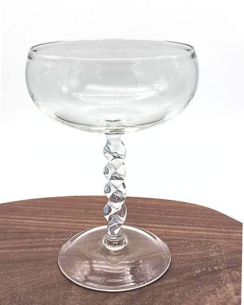 Liz Wright Twisty Goblet with crushed opal