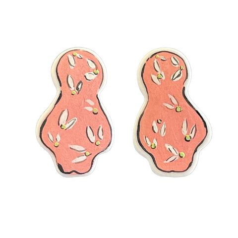 April Felipe (BabyGrapes) Porcelain Post Earrings (#53)
