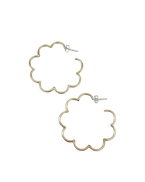 Claire Anderson Gold Fill In Bloom Earrings