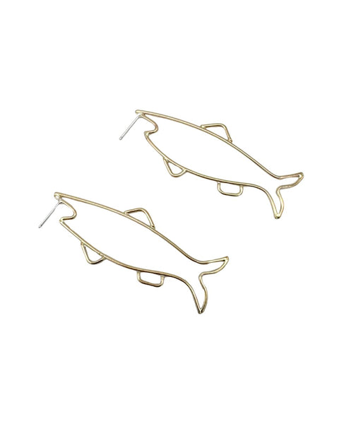 Claire Anderson Gold Fill Sardine Earrings