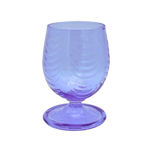 Nathan Sambar Optic Festoon Footed Glass (Neodymium)