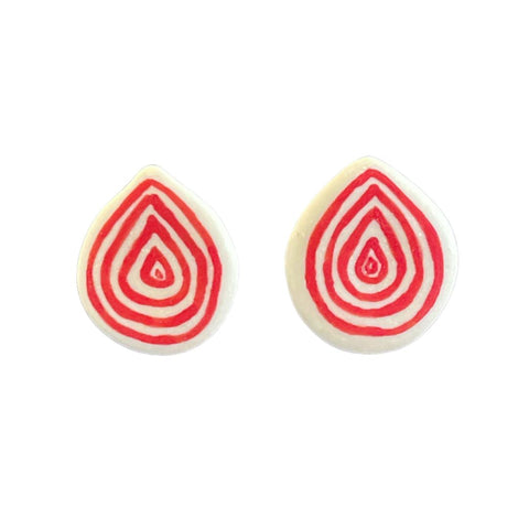 April Felipe (BabyGrapes) Porcelain Post Earrings (#50)