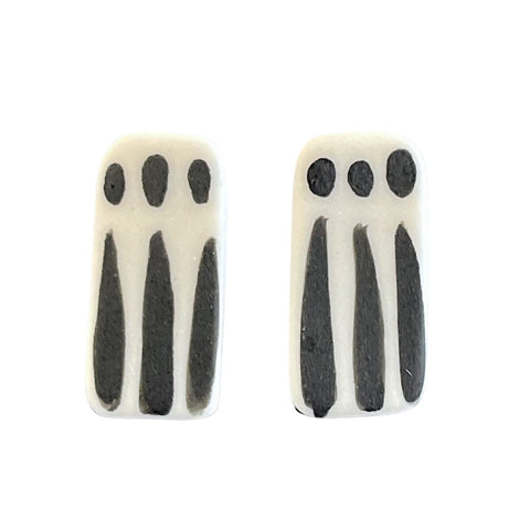 April Felipe (BabyGrapes) Porcelain Post Earrings (#43)