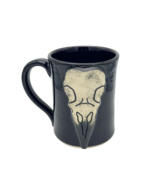 Megan Ayers Raven Skull Mug