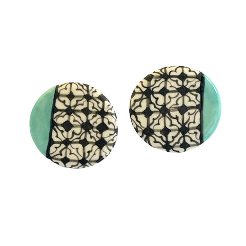 April Felipe (BabyGrapes) Porcelain Post Earrings (#39)