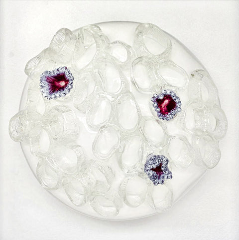 Kiara Pelissier, Cluster in White Amethyst and Clear Skeleton