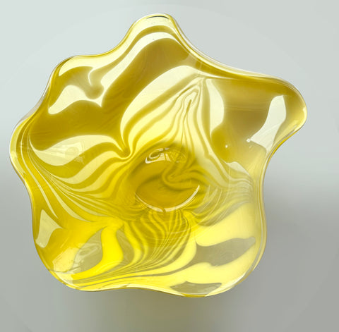 Victoria White Berry Chunky Floppy Glass Bowl