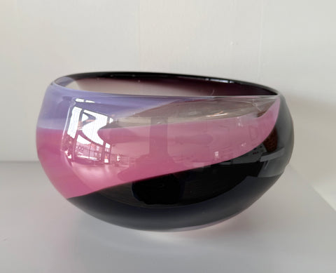 Victoria White Berry Chunky Blown Glass Bowl