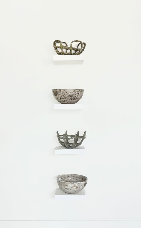 Pinched Ceramic Sculptural Basket