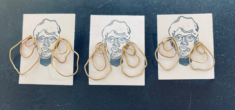 Line Drawing Earrings