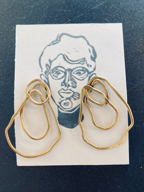 Line Drawing Earrings