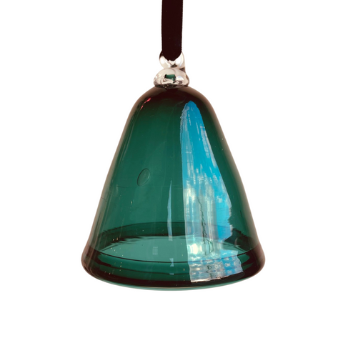 Bell(ish) Blown Glass Ornaments