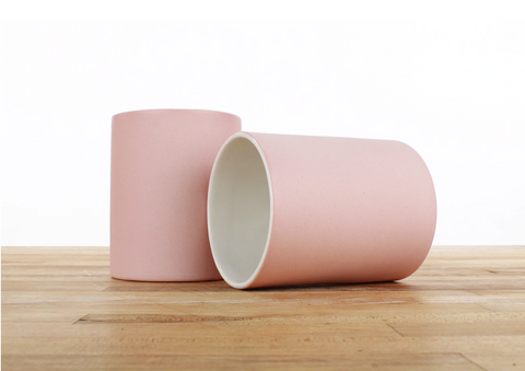 Tiny Badger Porcelain Cup - Pink