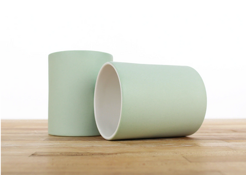 Tiny Badger Porcelain Cup - Mint