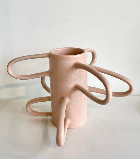 Handle Vessel (peach), Becky Soderberg