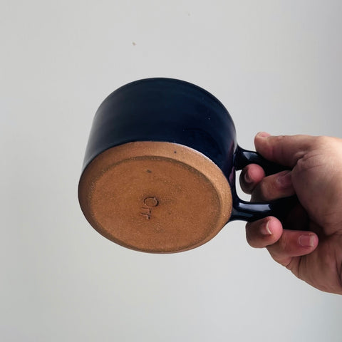 Glossy Dark Blue Mug