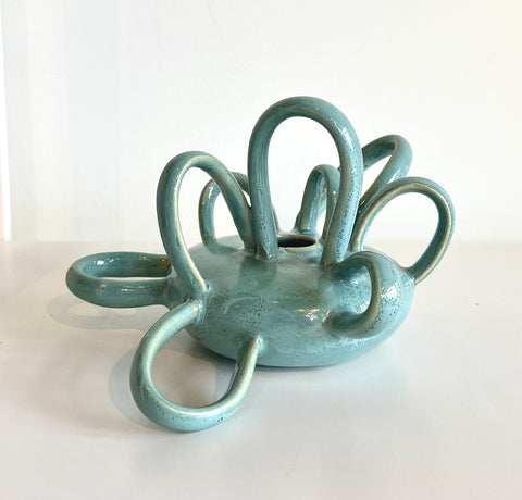 Handle Vessel (Teal Gloss), Becky Soderberg