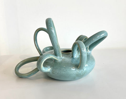 Handle Vessel (Teal Gloss), Becky Soderberg