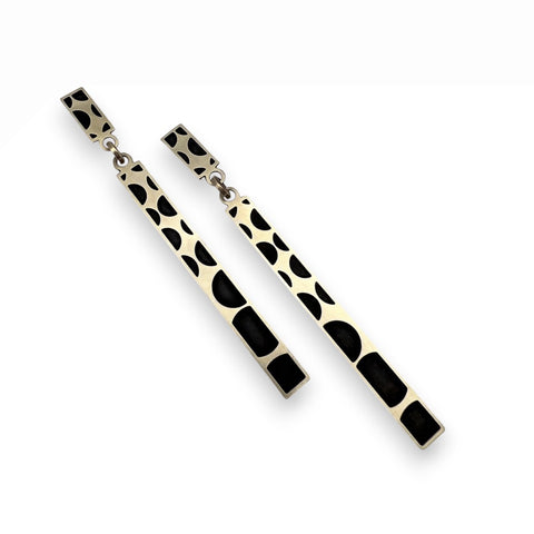 Erika Novak Geo Dot Single Column Double Rectangle Post Dangle
