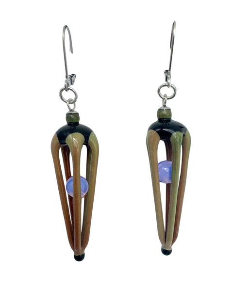 Phaedra Beauchamp Caged Orb Earrings