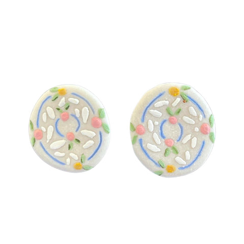 April Felipe (BabyGrapes) Porcelain Post Earrings (#45)