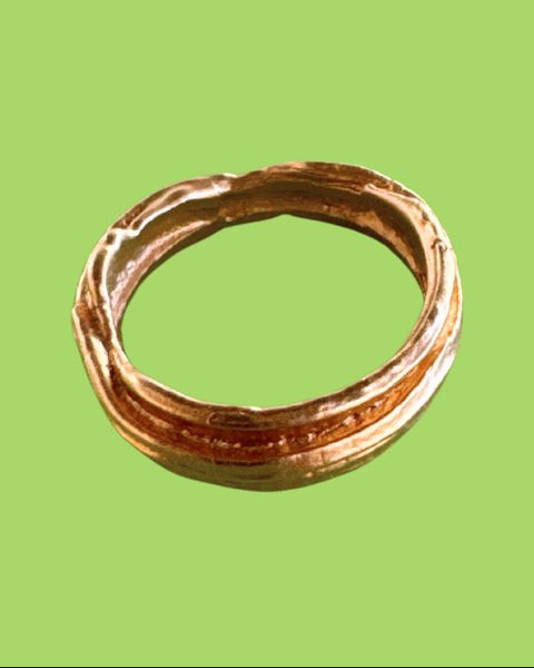 Sarah Tector gold vermeil cast sterling silver ring ST417a