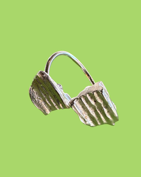 Sarah Tector rustic cast open top ring ST333