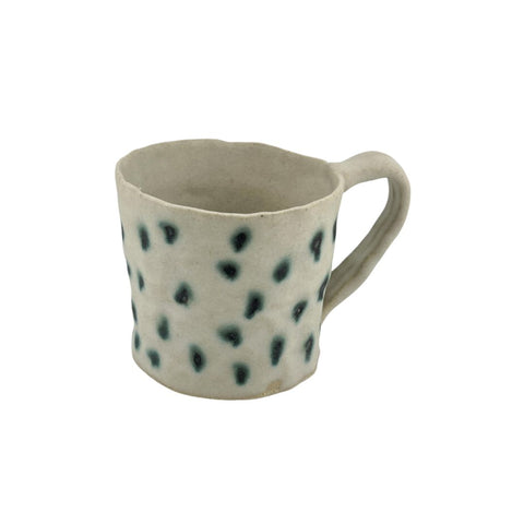 Brooklin Grantz Espresso Mug with Green Dots