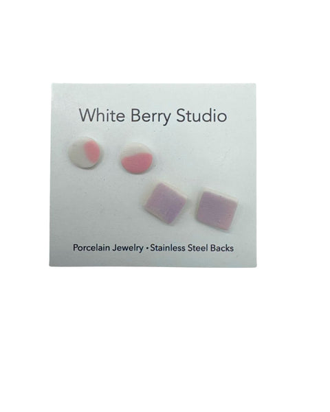 Nerikomi Porcelain Post Earrings (Tiny)