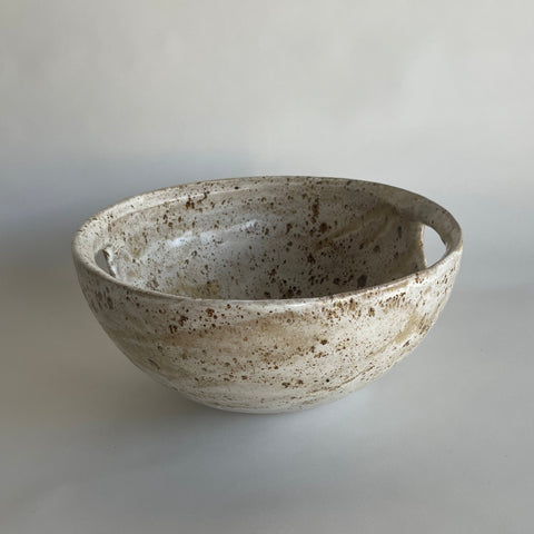 Christine Orr Thrown Ceramic Bowl Basket (cream)