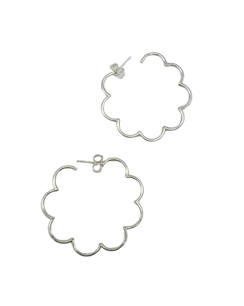 Claire Anderson Sterling Silver In Bloom Earrings