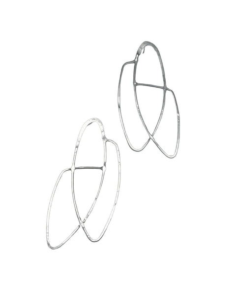 Kelly Miller Sterling Silver Shaped Stud Earrings