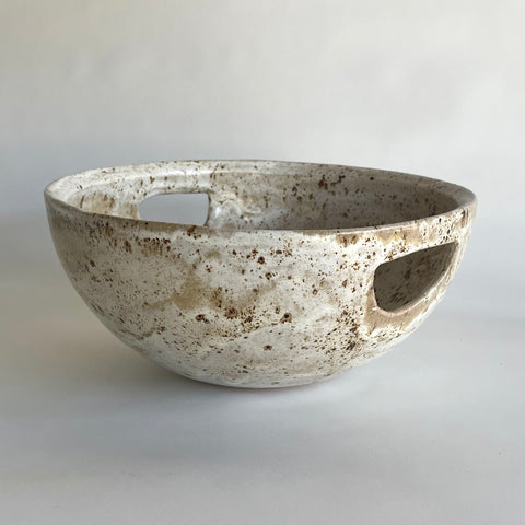 Christine Orr Thrown Ceramic Bowl Basket (cream)