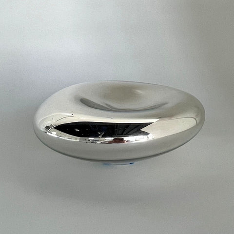 Blown Glass Sculptural Bowl : Mirrored
